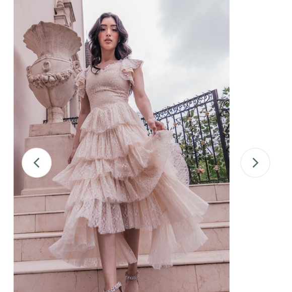 JessaKae Mia dress in tan size small - Picture 2 of 3